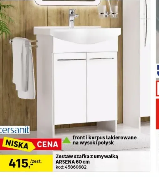 Zestaw szafka z umywalką Arsena 60.5 Cersanit