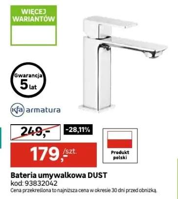 Bateria umywalkowa Dust Kfa Armatura