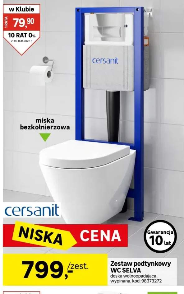 Zestaw podtynkowy Wc Selva Cersanit