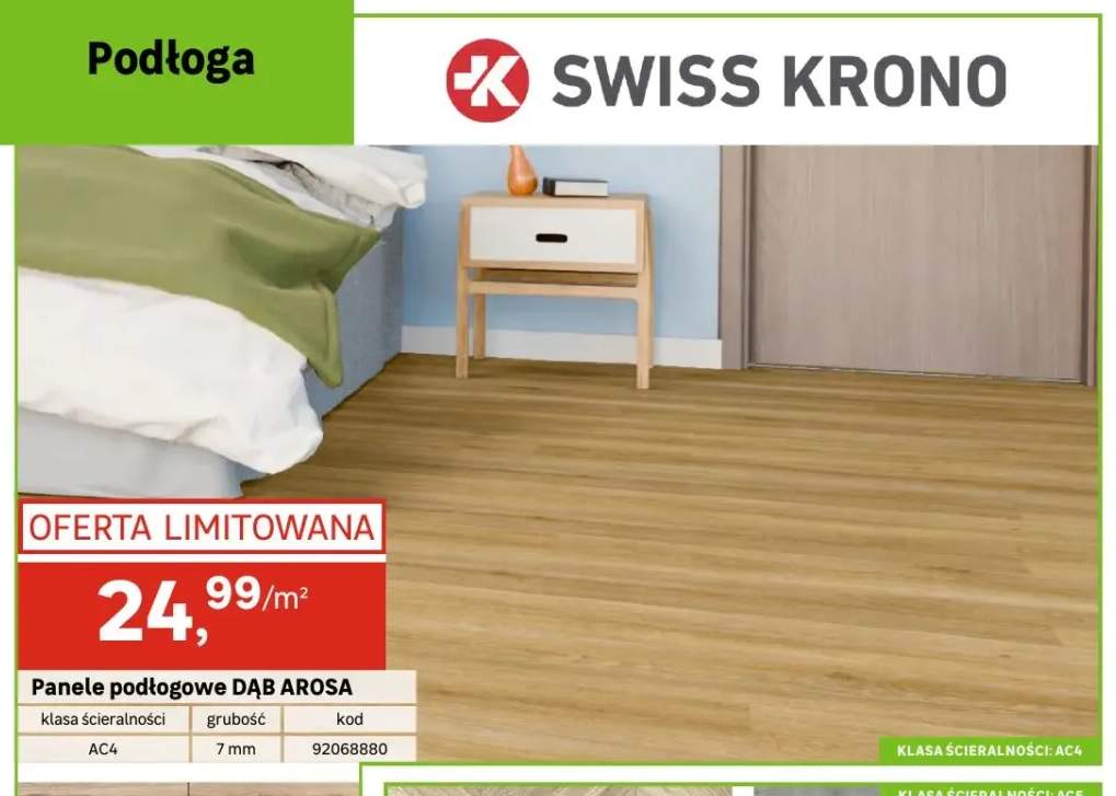 Panele podłogowe Dąb Arosa Swiss Krono