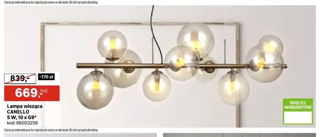 Lampa wisząca Canello