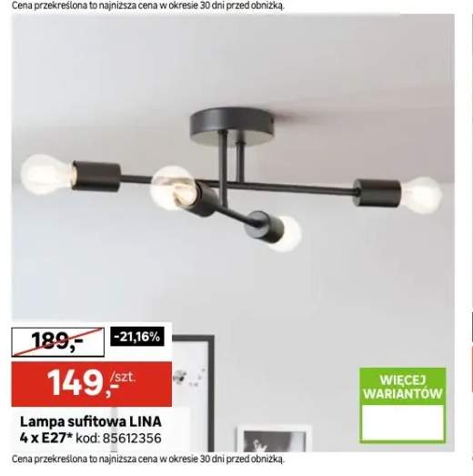 Lampa sufitowa Lina