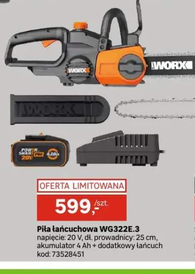 Piła łańcuchowa WG322E.3 Worx