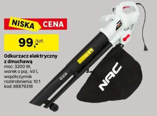 Odkurzacz elektryczny z dmuchawą Nac